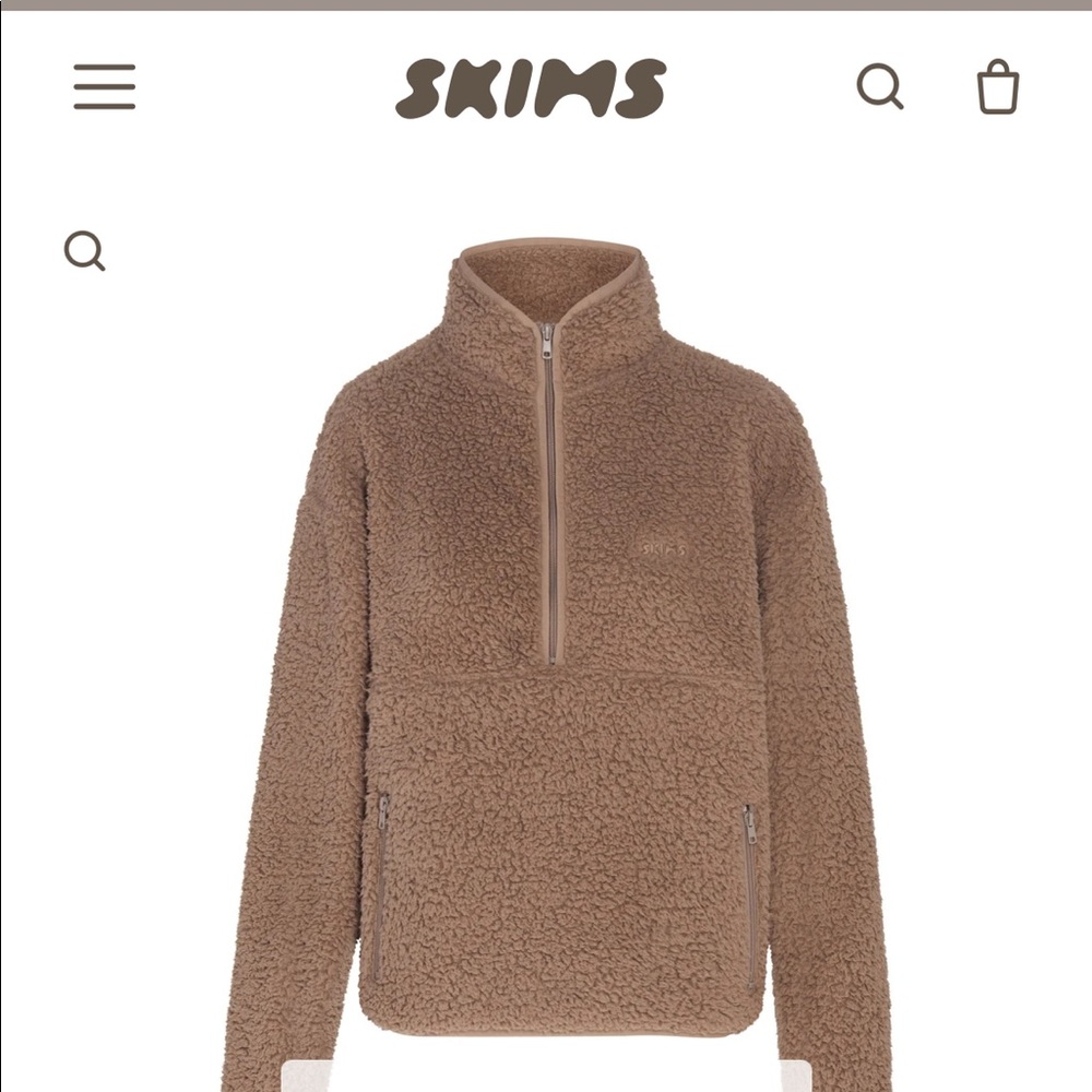SKIMS TEDDY PULLOVER new with tag